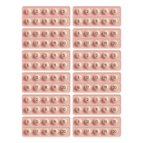 10 Frame Fidgets (Set of 12)
