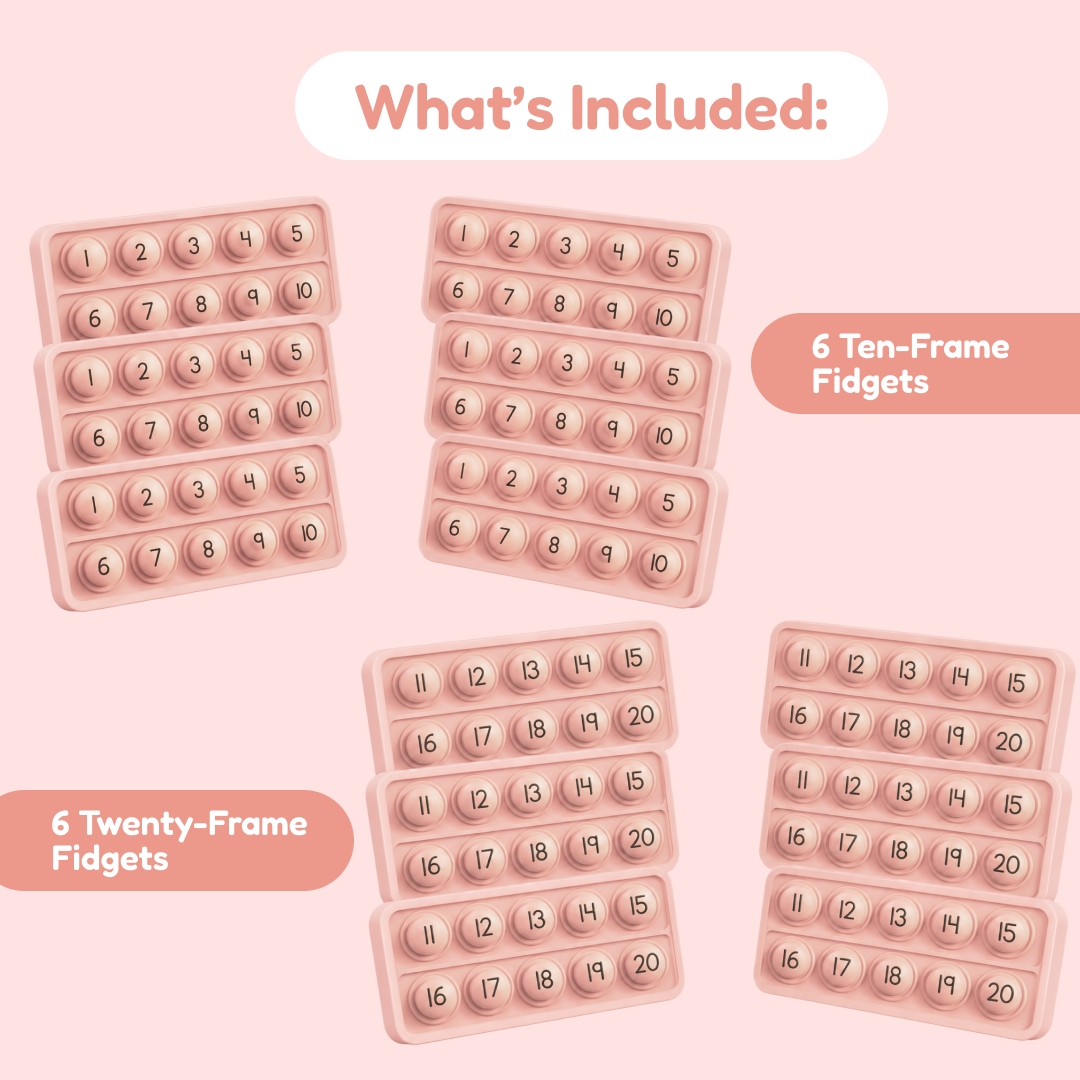 Addition and Subtraction Card Packs + Ten Frame Fidgets