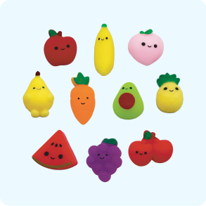 6 Squishy Game Pawns