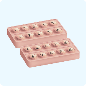 Ten Frame Fidgets (numbers 1–20)