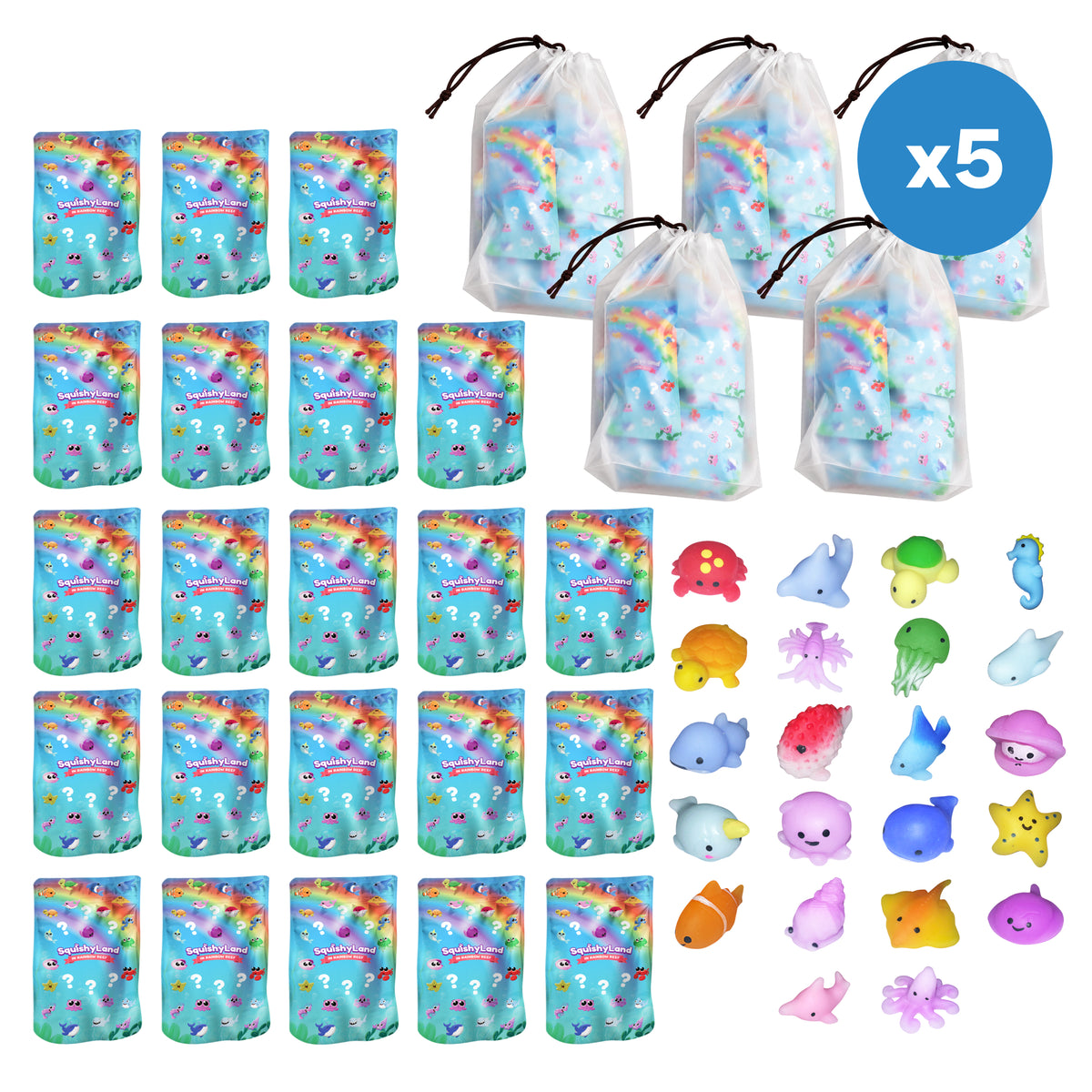 Mystery Squishies - 5-Pack Bundle
