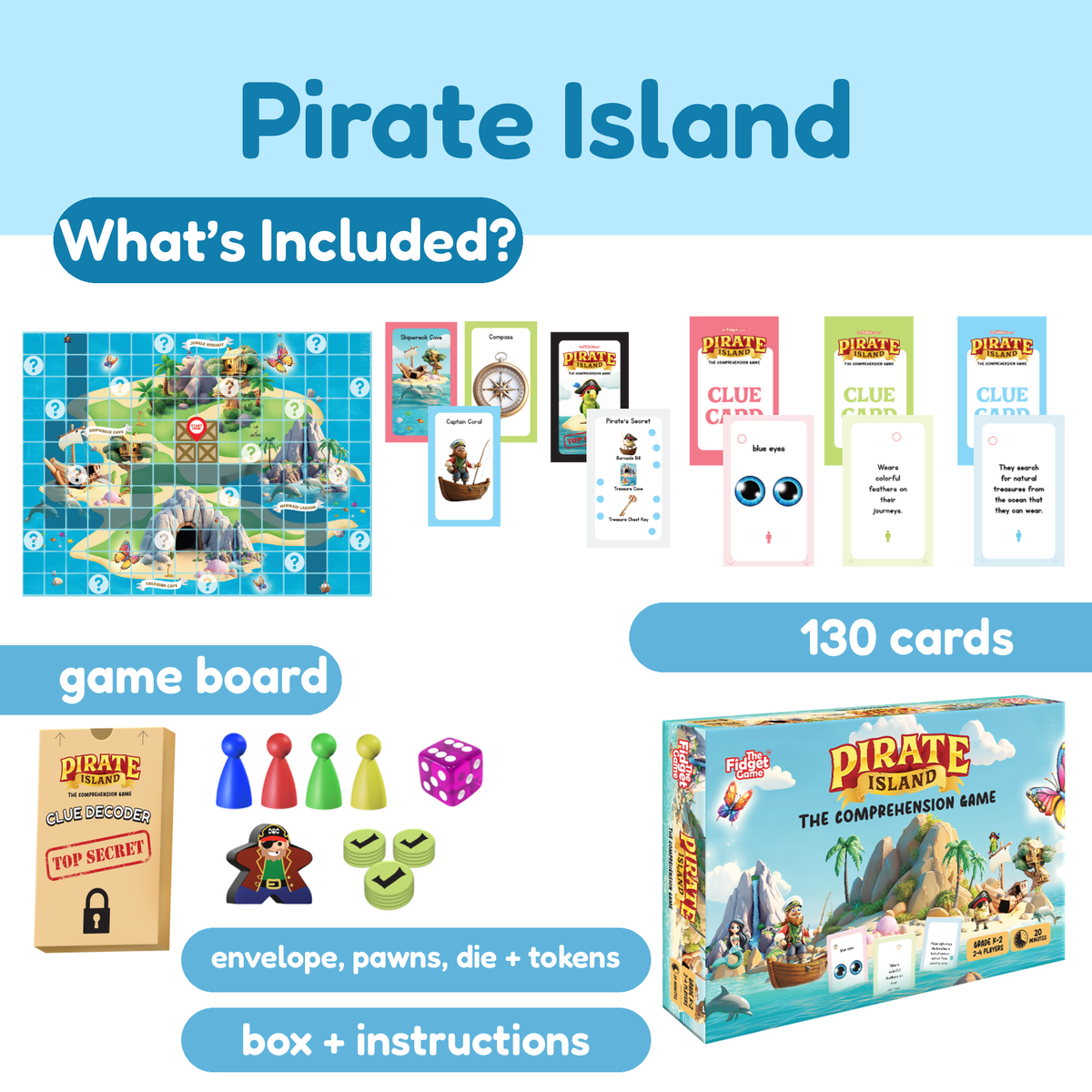 Comprehension Codes + Pirate Island