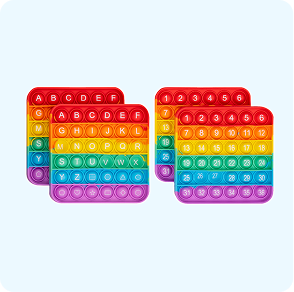 4 Double-Sided Fidget Letter Mats